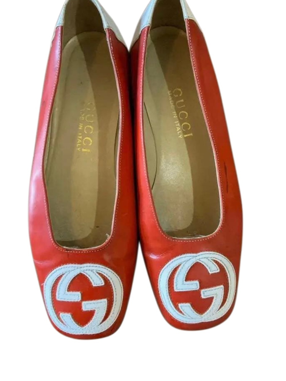 Authentic Vintage Gucci Square Toe Leather Pumps (Tom Ford Era)